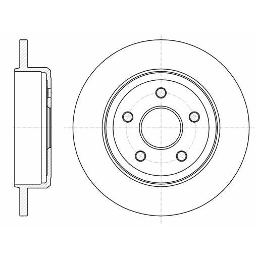 Слика на кочионен диск ROADHOUSE 61211.00 за Jeep Commander 3.0 CRD 4x4 - 218 коњи дизел