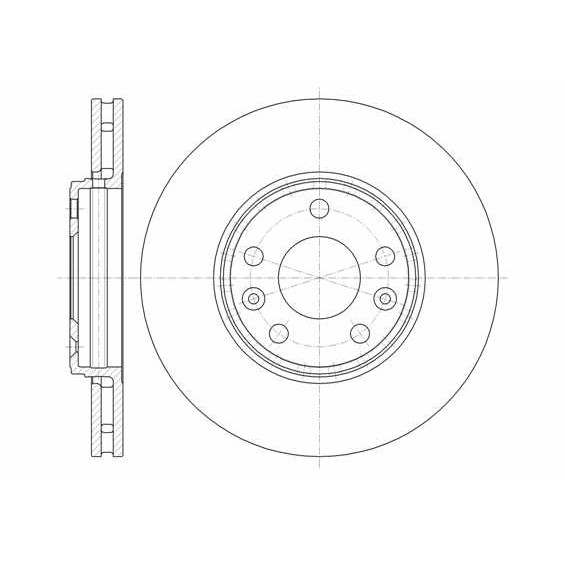 Слика на кочионен диск ROADHOUSE 61344.10 за Renault Megane 3 Coupe 2.0 dCi (DZ0Y) - 150 коњи дизел