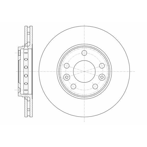 Слика на кочионен диск ROADHOUSE 61346.10 за Renault Megane 4 Hatchback 1.2 TCe 130 (B9MR) - 130 коњи бензин