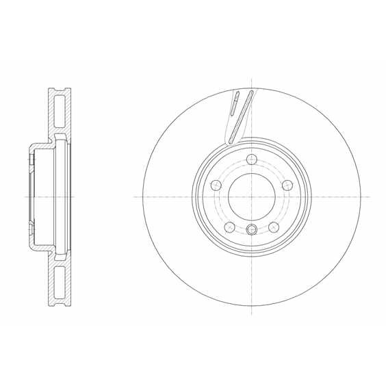 Слика на кочионен диск ROADHOUSE 61552.10 за BMW 6 Coupe F13 640 d - 313 коњи дизел