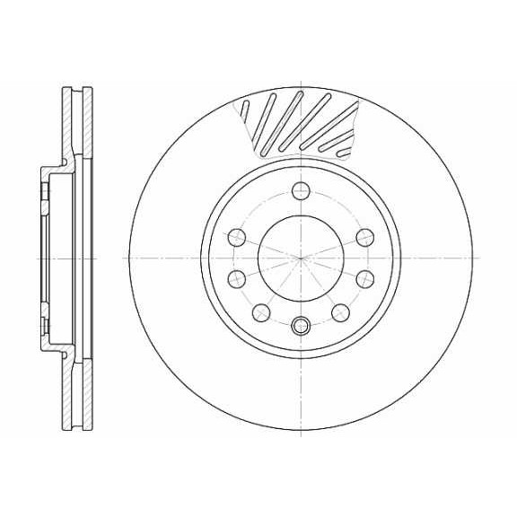 Слика на кочионен диск ROADHOUSE 6584.10 за Opel Astra H Van 1.7 CDTI - 110 коњи дизел