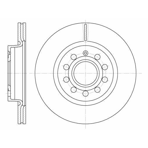 Слика на кочионен диск ROADHOUSE 6647.10 за VW Golf 5 (1K1) 2.0 - 116 коњи бензин