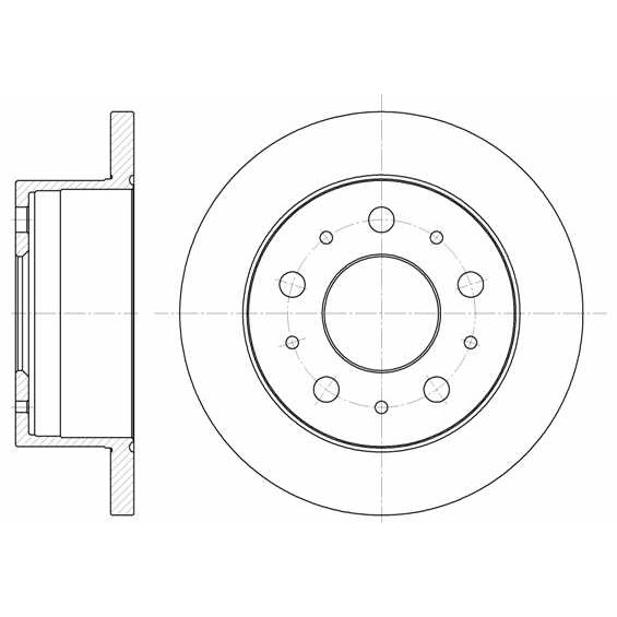 Слика на кочионен диск ROADHOUSE 6741.00 за Fiat Ducato Platform 250 160 Multijet 3,0 D - 158 коњи дизел