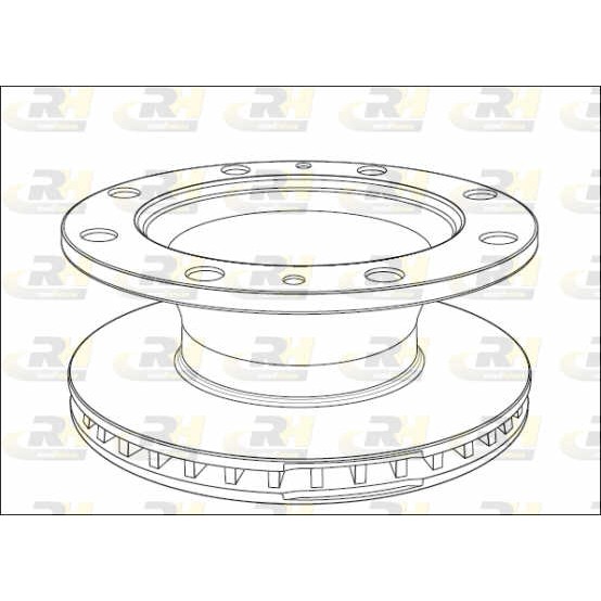 Слика на кочионен диск ROADHOUSE Heavy Duty Brake Discs NSX1014.20 за камион Iveco Eurocargo 320 E 28 T tector - 275 коњи дизел