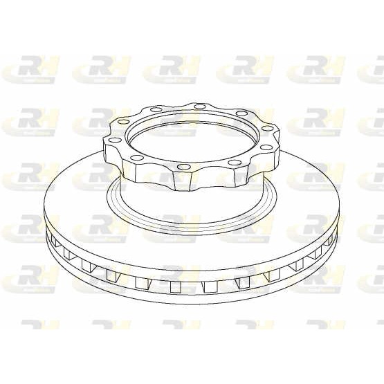 Слика на кочионен диск ROADHOUSE Heavy Duty Brake Discs NSX1042.20 за камион MAN M 2000 L 26.284, 26.285, DL-HK, DLR-HK - 280 коњи дизел