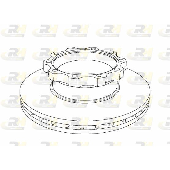 Слика на кочионен диск ROADHOUSE Heavy Duty Brake Discs NSX1044.20 за камион MAN E 2000 28.360 FANLC - 360 коњи дизел