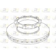 Слика 1 на кочионен диск ROADHOUSE Heavy Duty Brake Discs NSX1044.20