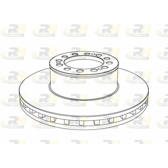 Слика на кочионен диск ROADHOUSE Heavy Duty Brake Discs NSX1046.20 за камион MAN M 2000 M 25.255 MNLC, MNLLC, MNLRC, MNLLRC, MVLC - 109 коњи бензин