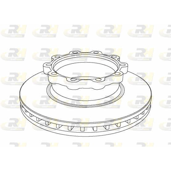 Слика на кочионен диск ROADHOUSE Heavy Duty Brake Discs NSX1047.20 за камион Scania 4 Series 114 C/330 - 152 коњи бензин