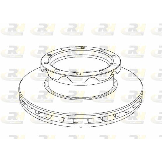 Слика на кочионен диск ROADHOUSE Heavy Duty Brake Discs NSX1050.20 за камион Setra Series 400 TopClass S 417 HDH - 435 коњи дизел