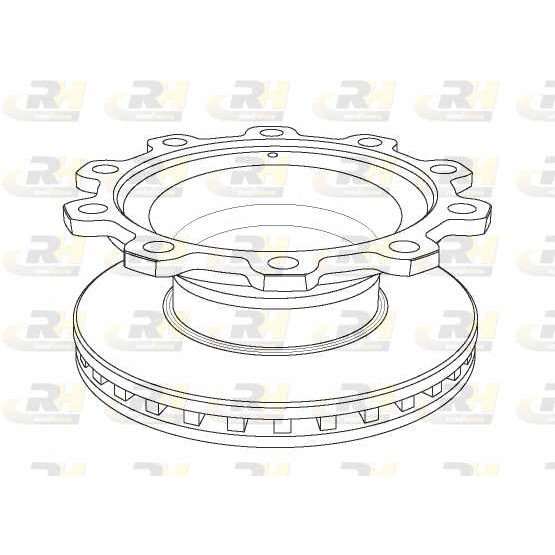 Слика на Кочионен диск ROADHOUSE Heavy Duty Brake Discs NSX1083.20