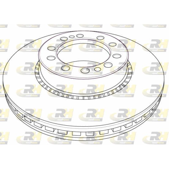 Слика на Кочионен диск ROADHOUSE Heavy Duty Brake Discs NSX1208.20 за камион Renault Midlum 190.10 - 190 коњи дизел