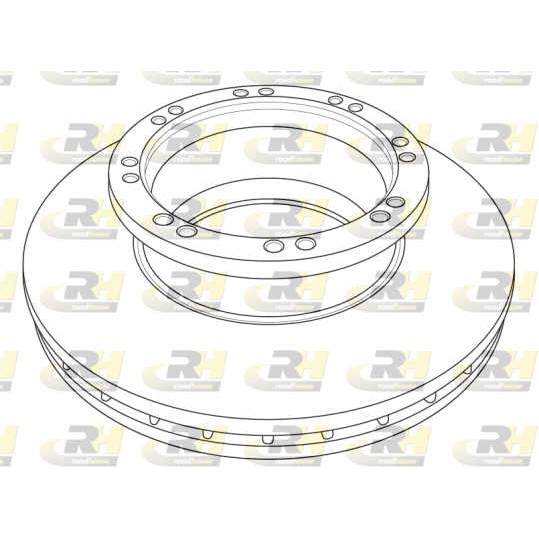 Слика на кочионен диск ROADHOUSE Heavy Duty Brake Discs NSX1215.20 за камион MAN TGA 18.390, 18.400 FALS, FAS, FHLS - 390 коњи дизел