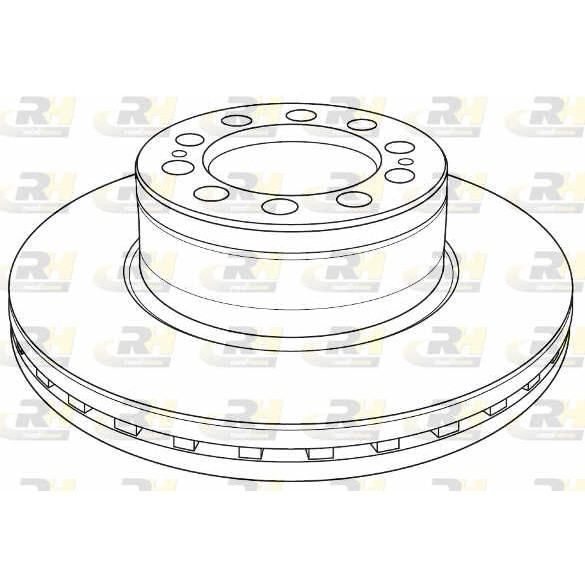 Слика на кочионен диск ROADHOUSE Heavy Duty Brake Discs NSX1235.20 за камион Mercedes Actros MP4 1824 L - 238 коњи дизел