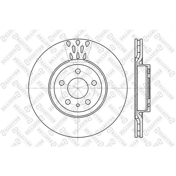 Слика на Кочионен диск STELLOX 6020-9925V-SX