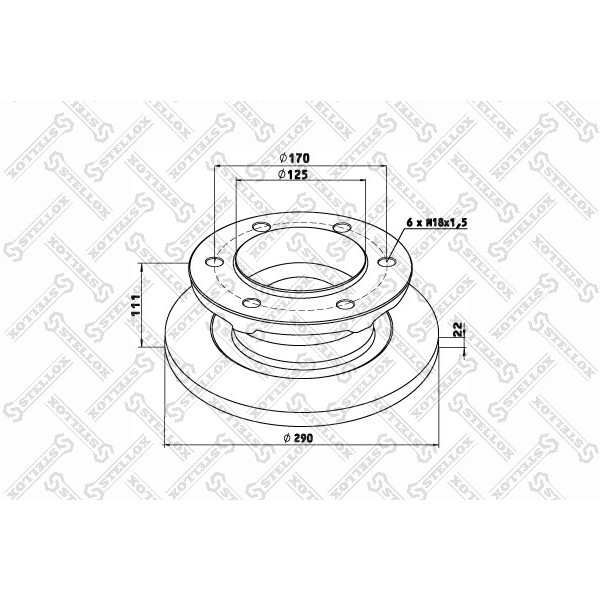 Слика на Кочионен диск STELLOX 85-00700-SX