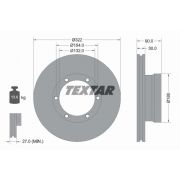 Слика 1 $на Кочионен диск TEXTAR 93086400