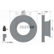 Слика 1 на кочионен диск TEXTAR 93142900