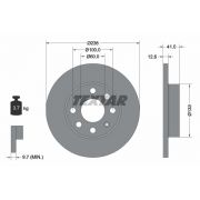 Слика 1 $на Кочионен диск TEXTAR PRO 92020903