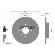 Слика 1 на кочионен диск TEXTAR PRO 92029803