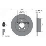 Слика 1 на кочионен диск TEXTAR PRO 92032703