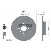 Слика 1 на кочионен диск TEXTAR PRO 92041503