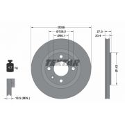 Слика 1 на кочионен диск TEXTAR PRO 92048103