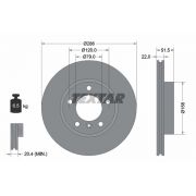 Слика 1 на кочионен диск TEXTAR PRO 92055603