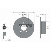 Слика 1 на кочионен диск TEXTAR PRO 92057503