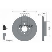 Слика 1 на кочионен диск TEXTAR PRO 92060903