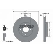 Слика 1 на кочионен диск TEXTAR PRO 92064803