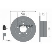 Слика 1 $на Кочионен диск TEXTAR PRO 92072303