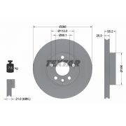 Слика 1 на кочионен диск TEXTAR PRO 92074203