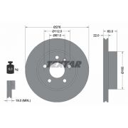 Слика 1 на кочионен диск TEXTAR PRO 92074403