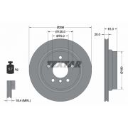 Слика 1 на кочионен диск TEXTAR PRO 92075103