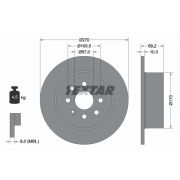 Слика 1 на кочионен диск TEXTAR PRO 92075503