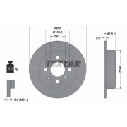 Слика 1 на кочионен диск TEXTAR PRO 92077903