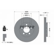 Слика 1 на кочионен диск TEXTAR PRO 92082203