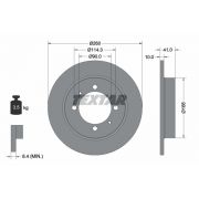 Слика 1 на кочионен диск TEXTAR PRO 92083003