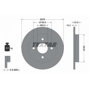 Слика 1 на кочионен диск TEXTAR PRO 92088403