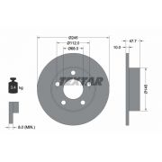 Слика 1 на кочионен диск TEXTAR PRO 92088503