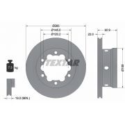 Слика 1 на кочионен диск TEXTAR PRO 92089803