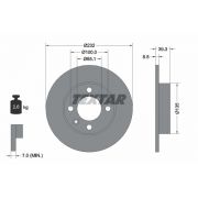 Слика 1 $на Кочионен диск TEXTAR PRO 92098203