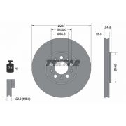 Слика 1 на кочионен диск TEXTAR PRO 92106603