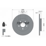 Слика 1 на кочионен диск TEXTAR PRO 92109703