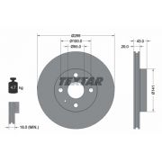 Слика 1 $на Кочионен диск TEXTAR PRO 92115603