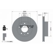 Слика 1 $на Кочионен диск TEXTAR PRO 92116703