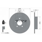 Слика 1 на кочионен диск TEXTAR PRO 92125703