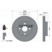 Слика 1 $на Кочионен диск TEXTAR PRO 92125803