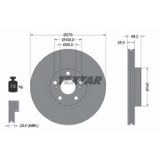 Слика 1 $на Кочионен диск TEXTAR PRO 92126403